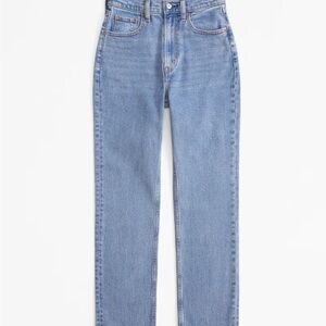 Abercrombie Curve Love Ultra High Rise Ankle Straight jeans